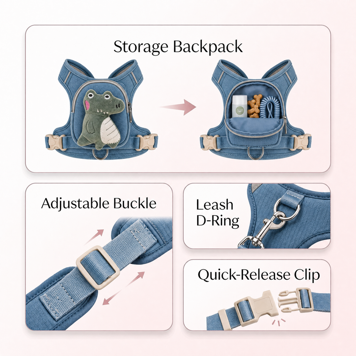 WUFFLE™ Pet Backpack Harness V2
